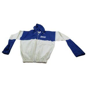 Giants Rainmate Rain‎ Jacket Mens Large Blue White Stretch Long Sleeve Full Zip